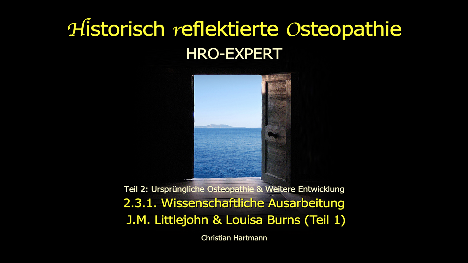 HRO-EXPERT: 2.3.1. Wissenschaftliche Ausarbeitung – J.M. Littlejohn & Louisa Burns (Teil 1)