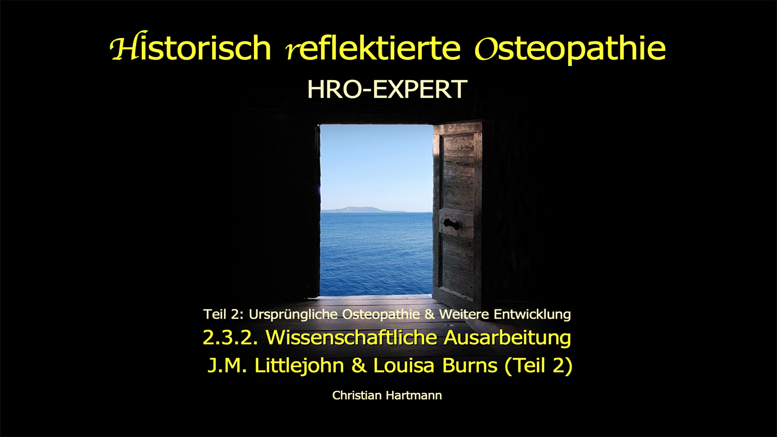 HRO-EXPERT: 2.3.2. Wissenschaftliche Ausarbeitung – J.M. Littlejohn & Louisa Burns (Teil 2)